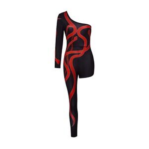 NWOT Taylor Reputation Red Snake One Leg Eras Tour Jumpsuit Costume XXXL